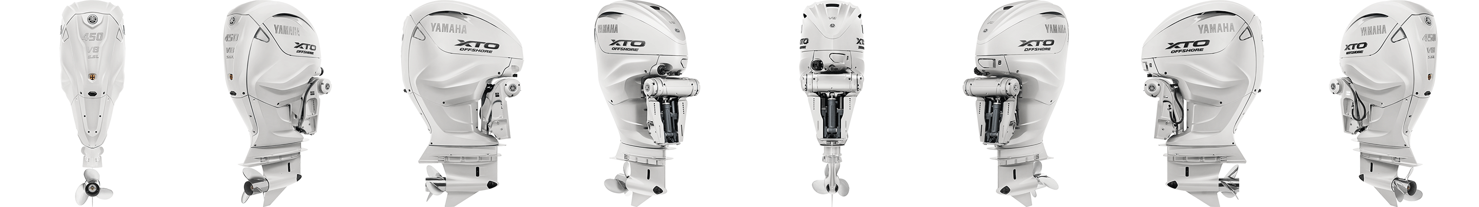 360 view of Yamaha XTO Offshore® 450 Outboard.