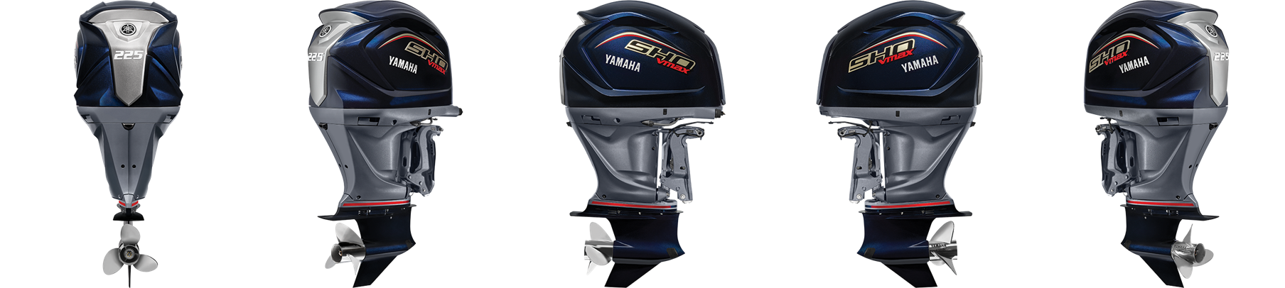 Rotating image of the Yamaha V Max Sho F225 Outboard.