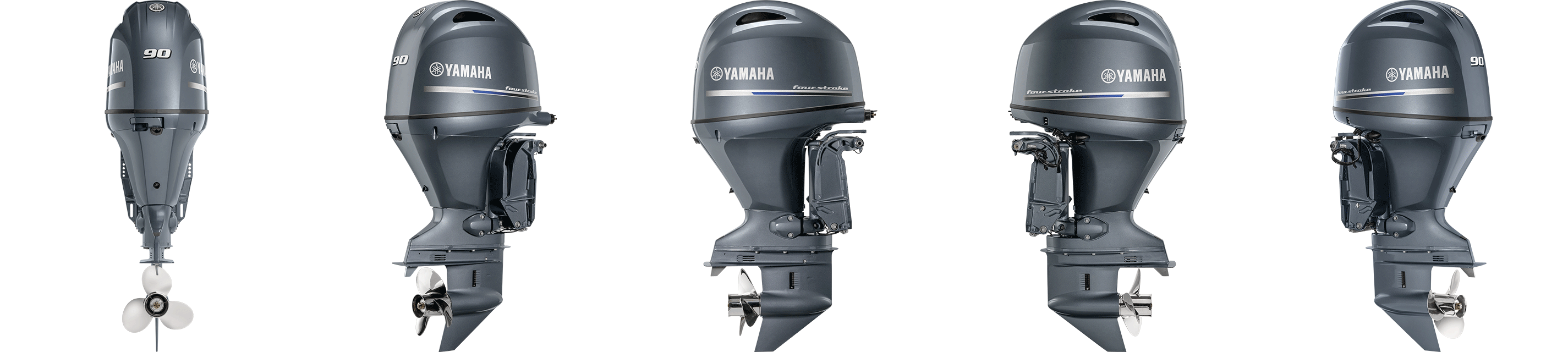 360 view of Yamaha F90 Outboard.