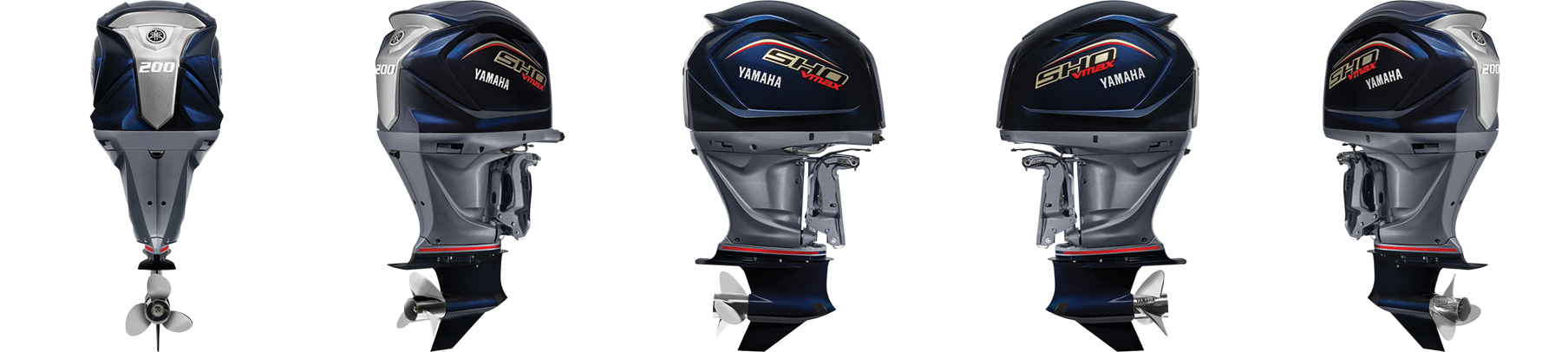 Rotating image of the Yamaha V Max Sho F200 Outboard.