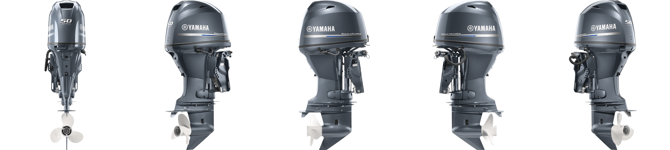 Rotating image of Yamaha High Thrust F50 Outboard.